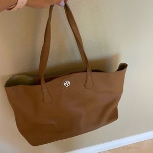 Tory Burch saddle brown tote.